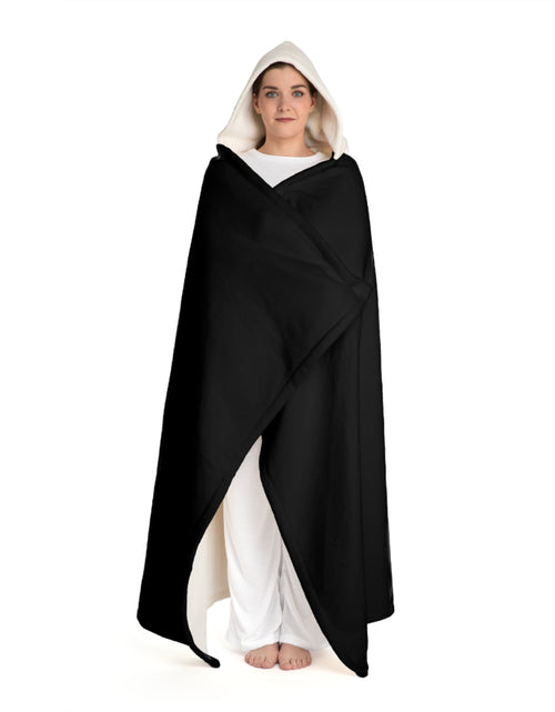 Load image into Gallery viewer, Hooded Sherpa Fleece Blanket lights
