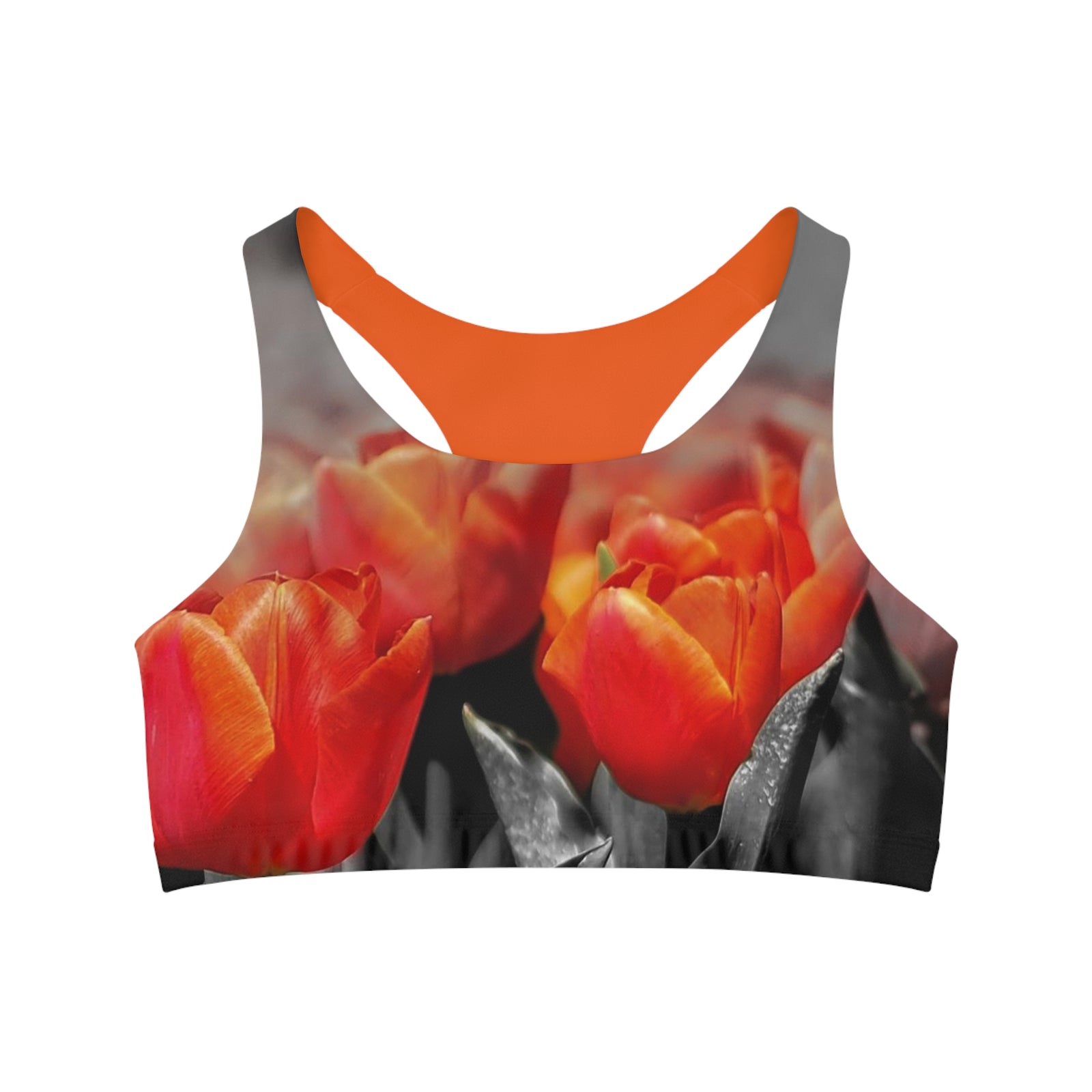 Sports Bra with tulip design