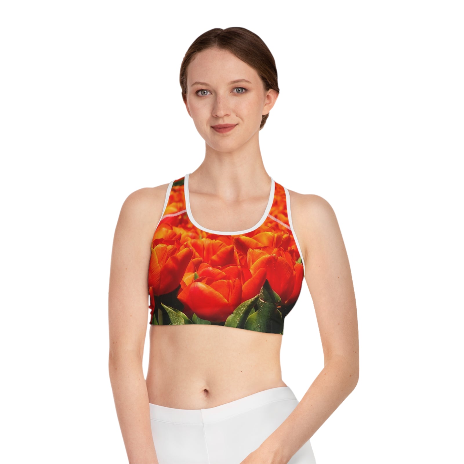 Sports Bra with tulip design