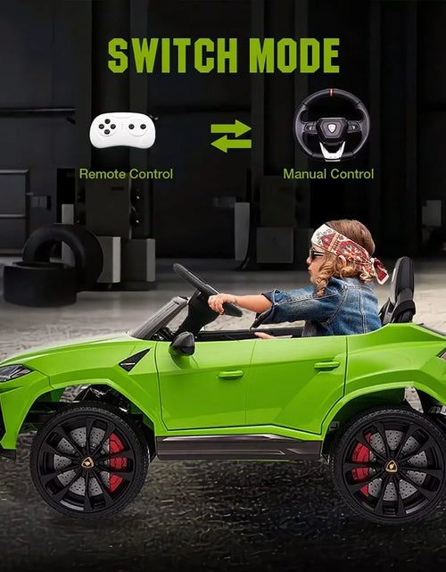 Load image into Gallery viewer, Lamborghini Urus 12V Electric Powered Ride on Car Toys for Girls Boys, Red Kids Electric Vehicles Ride on Toys with Remote Control, Foot Pedal, MP3 Player and LED Headlights, CL61
