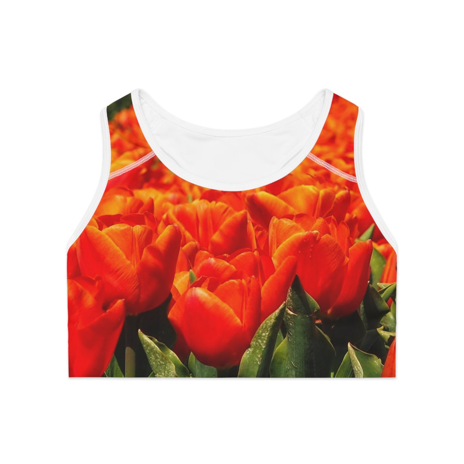 Sports Bra with tulip design