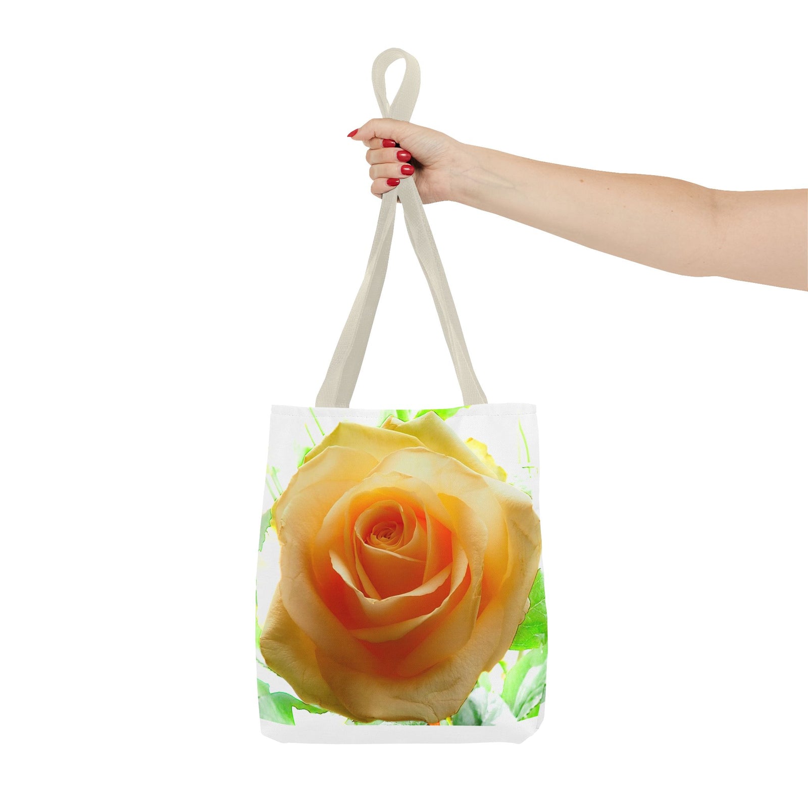 Tote Bag (AOP) with Rose design