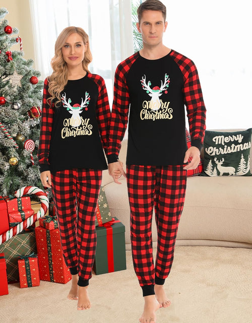 Load image into Gallery viewer, Christmas Pajamas Sets for Family Christmas Pjs Women Men Kid Sleepwear Holiday Festival Loungewear
