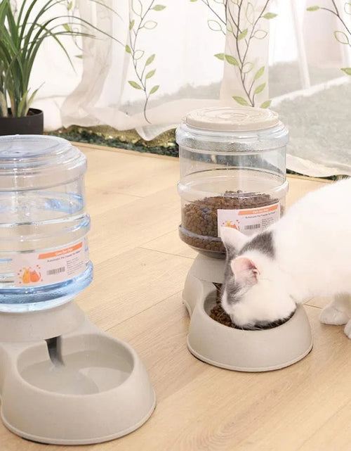 Load image into Gallery viewer, 3.75L Automatic Pets Feeder Food Water Dispenser Detachable Cats Dogs Puppy Feeding Machine ,Pets Feeder, Pets Food Dispenser
