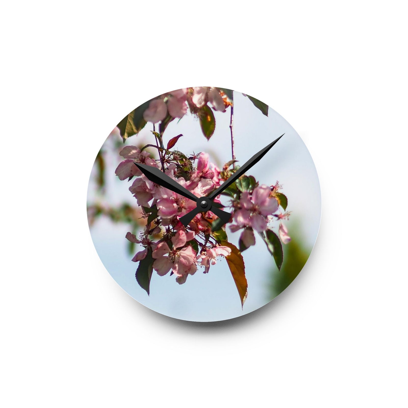 Wall Clock with flower design