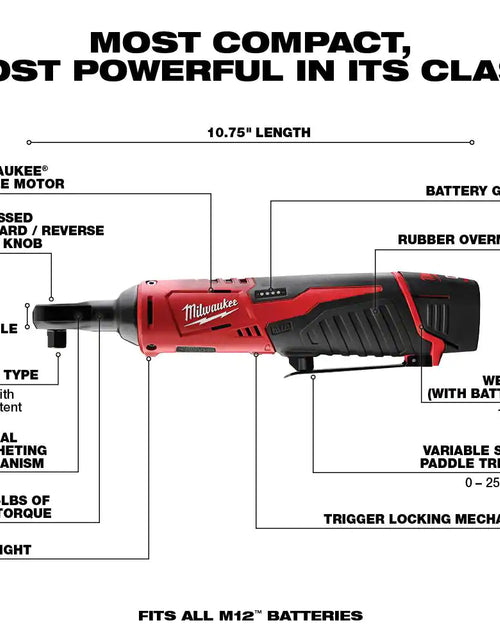 Load image into Gallery viewer, M12 12V Lithium-Ion Cordless Combo Kit (5-Tool) with Two 1.5 Ah Batteries, Charger and Tool Bag
