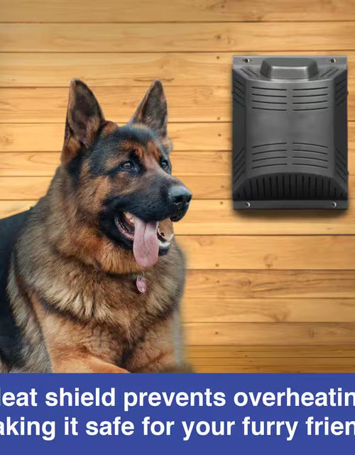 Load image into Gallery viewer, 300-Watt Electric Dog House Heater 1023 BTU with 3 Fan Settings for Outdoor Pet Enclosures
