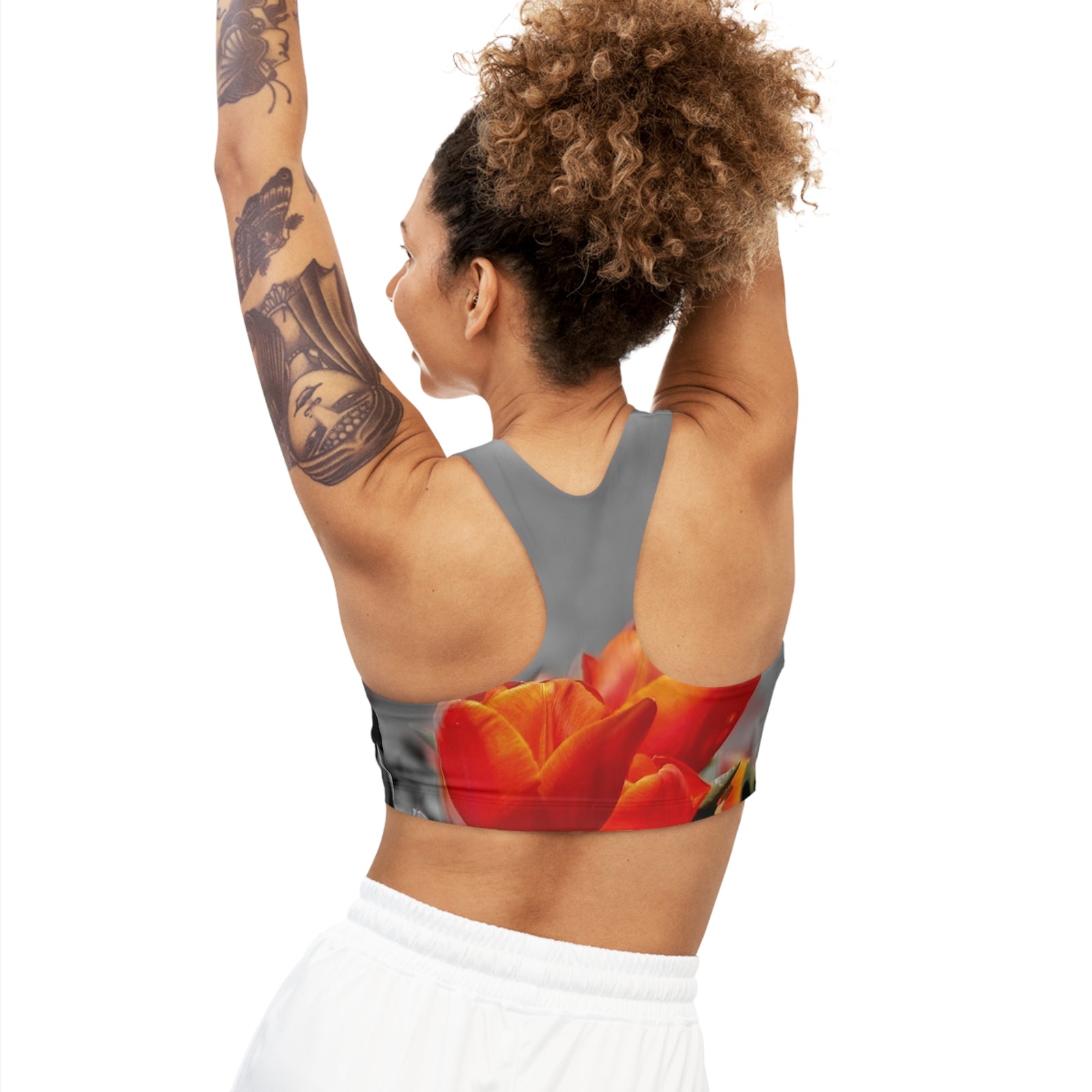 Sports Bra with tulip design