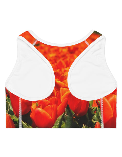 Load image into Gallery viewer, Sports Bra with tulip design
