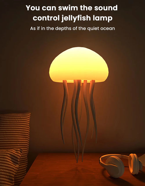 Load image into Gallery viewer, The Jellyfish Atmosphere Light with Warm Light and Full -Color Gradient Jellyfish Two Modes 9 Can Automatically Rotate Tentacles
