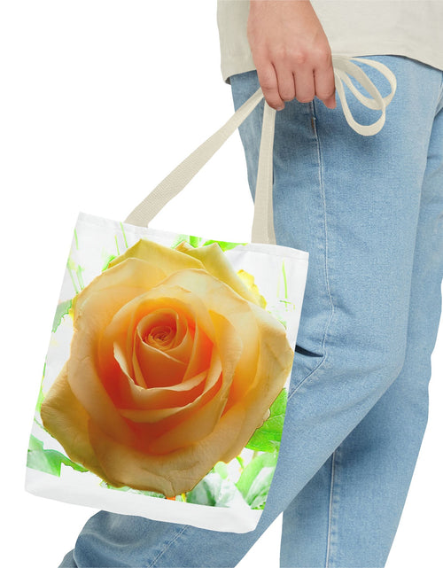 Load image into Gallery viewer, Tote Bag (AOP) with Rose design

