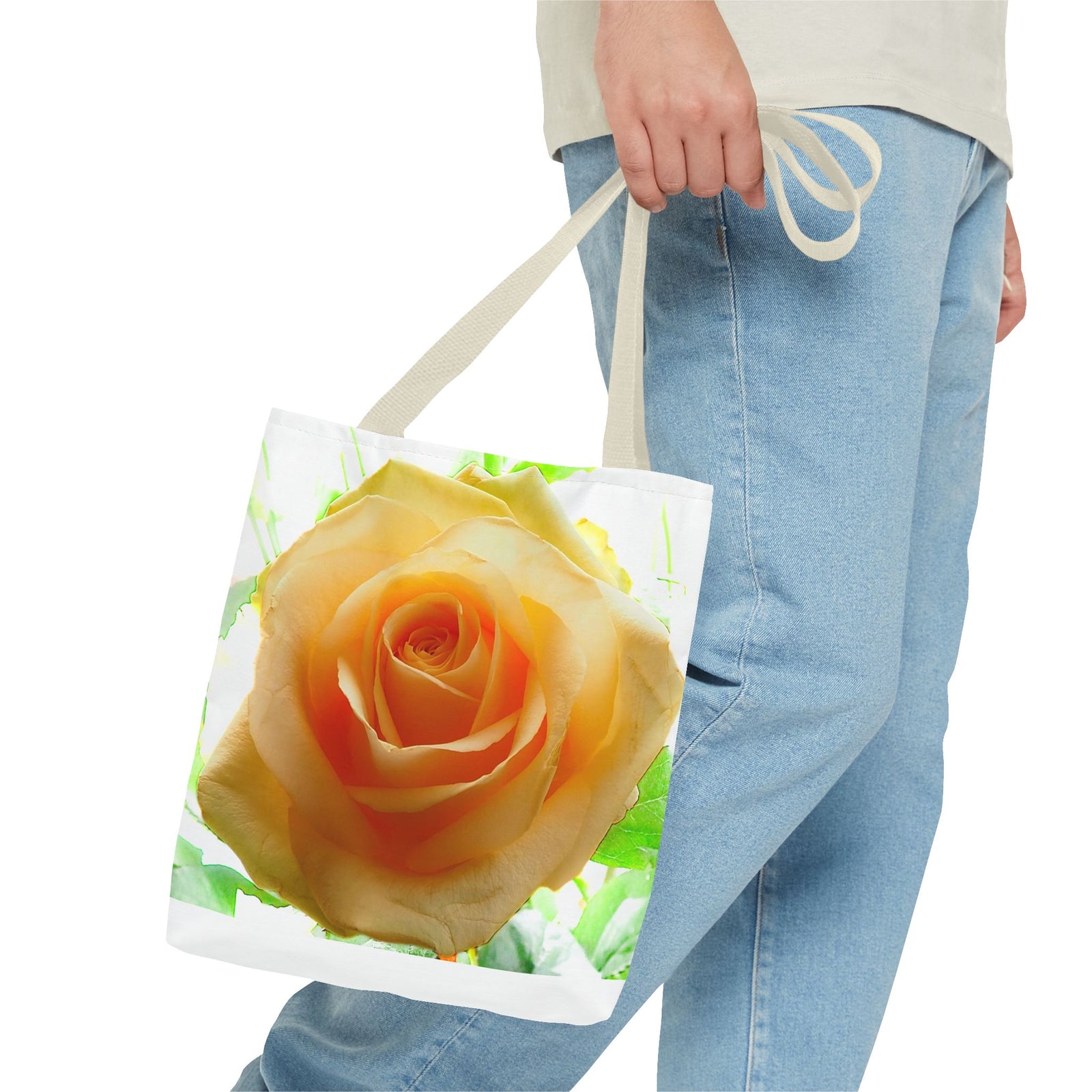 Tote Bag (AOP) with Rose design