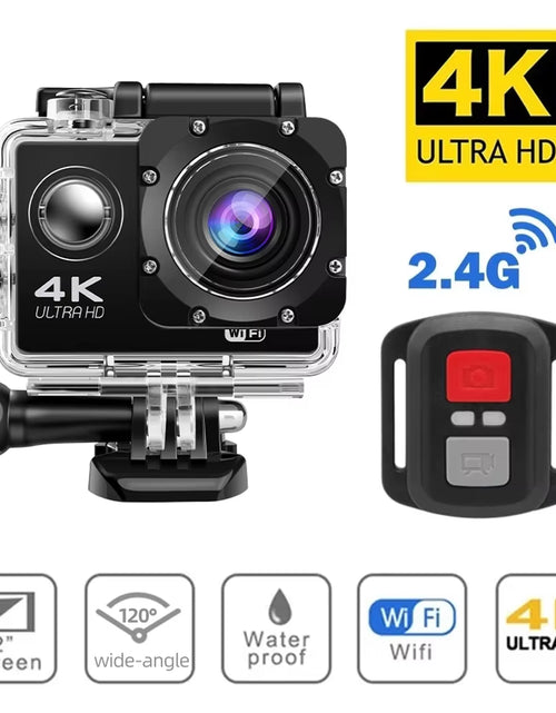 Load image into Gallery viewer, 4K Action Camera Wifi 2.0&quot; Screen 1080P/30FPS Waterproof Camera Helmet Video Recording Camera Sports Cameras Outdoor Mini Cam
