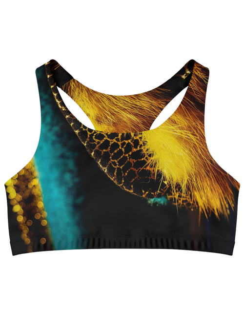 Load image into Gallery viewer, Sports Bra with fur design
