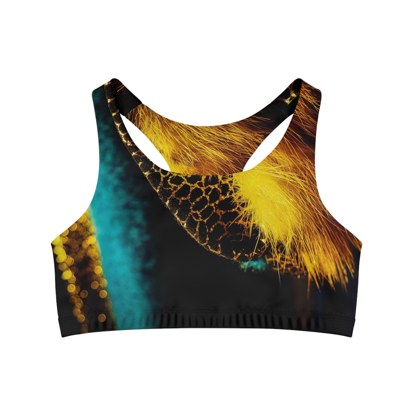 Sports Bra with fur design