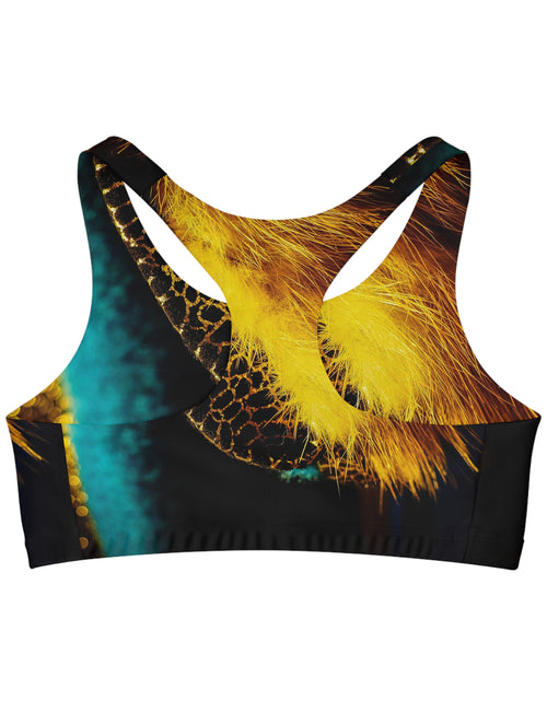 Load image into Gallery viewer, Sports Bra with fur design
