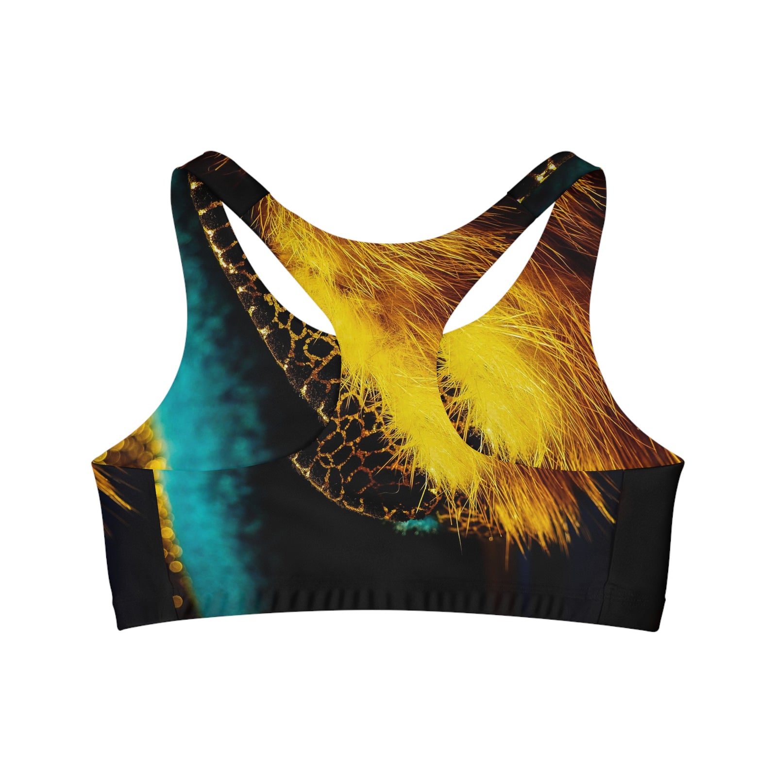 Sports Bra with fur design