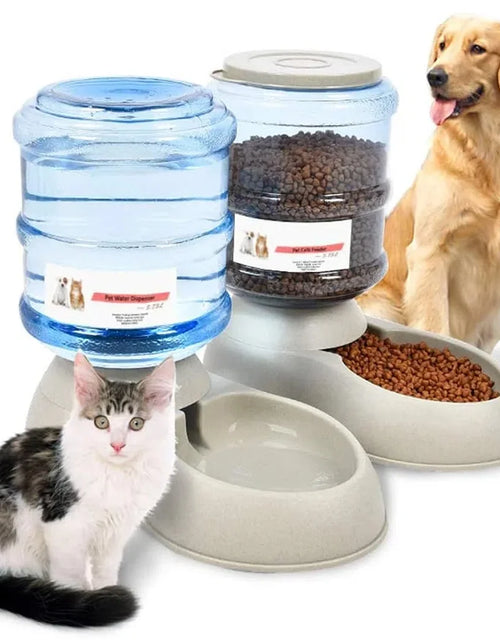 Load image into Gallery viewer, 3.75L Automatic Pets Feeder Food Water Dispenser Detachable Cats Dogs Puppy Feeding Machine ,Pets Feeder, Pets Food Dispenser
