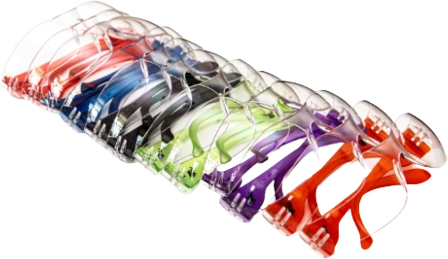 Goggles Safety Glasses with 99% Protection against UV-A, B & C Rays, Impact, Resistant & Clear Lenses Unisex 6 or 12 Pack