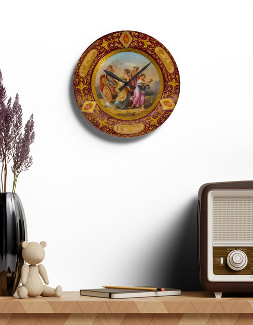 Load image into Gallery viewer, Wall Clock with antique plate design
