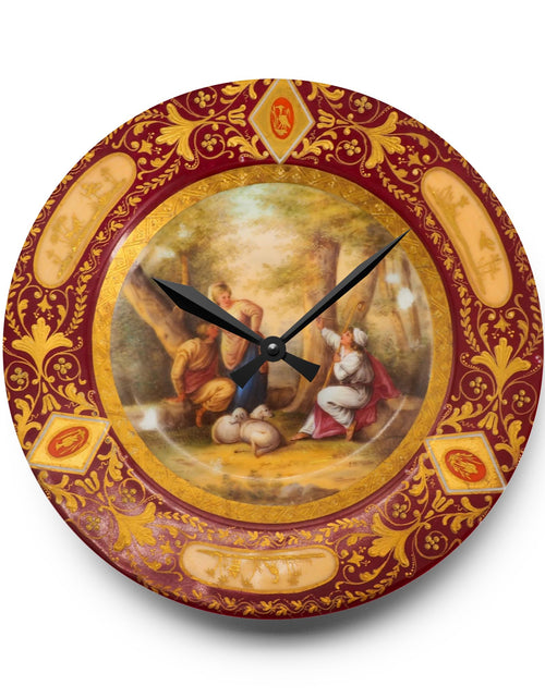 Load image into Gallery viewer, Wall Clock with antique plate design
