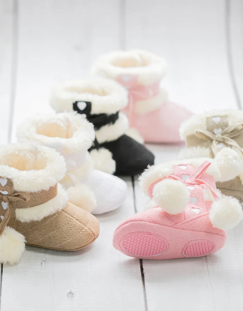 Load image into Gallery viewer, Baby Girls Boys Snow Warm Boots Infant Winter Booties Newborn Slip on Shoes for 3-18 Months
