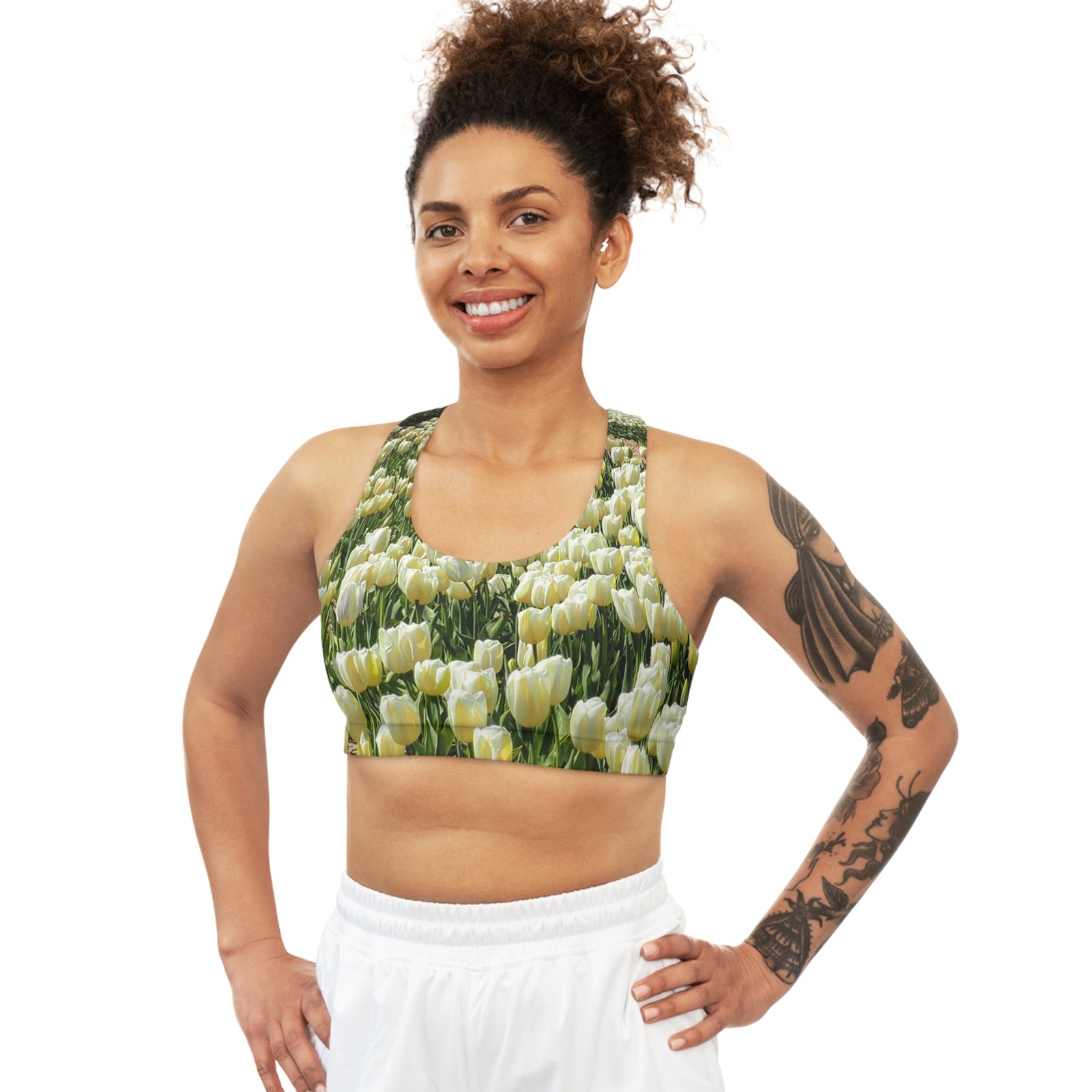 Sports Bra with tulip design