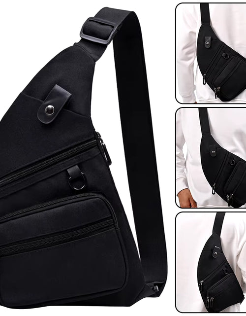 Load image into Gallery viewer, Anti Theft Travel Bag Adult Chest Bag Outdoor Leisure Crossbody Bag Waterproof Handbag for Wander Hiking Small Waist Bag
