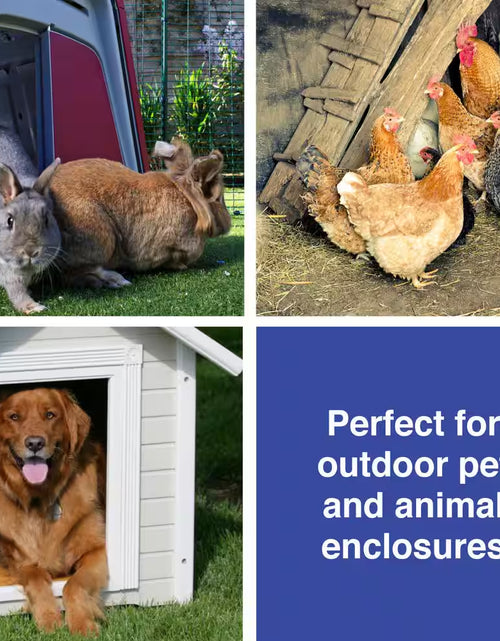 Load image into Gallery viewer, 300-Watt Electric Dog House Heater 1023 BTU with 3 Fan Settings for Outdoor Pet Enclosures
