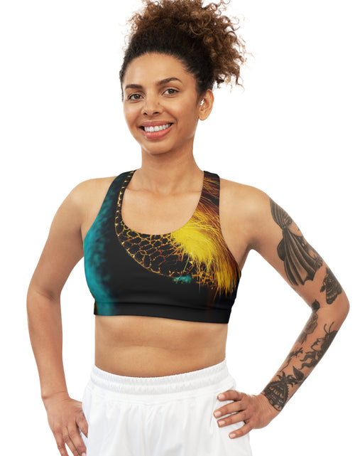 Load image into Gallery viewer, Sports Bra with fur design
