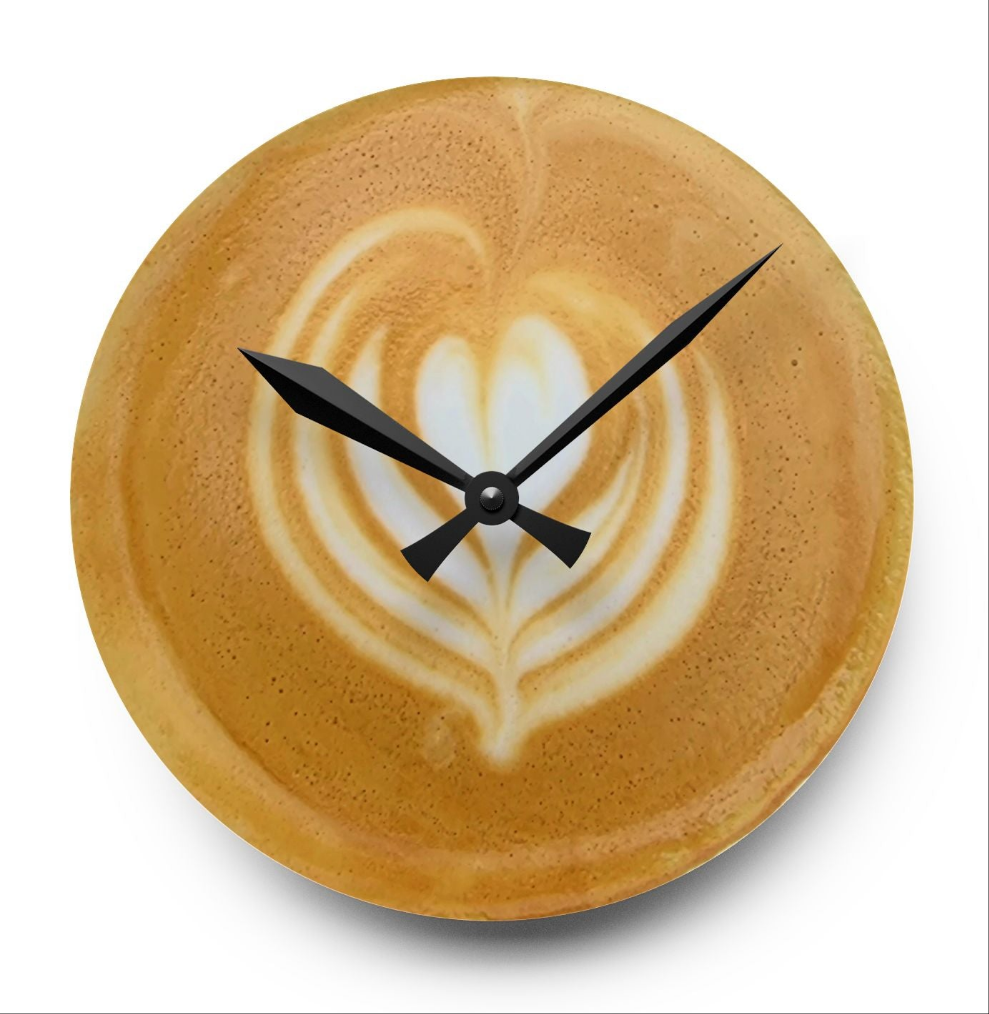 Wall Clock Cappuccino