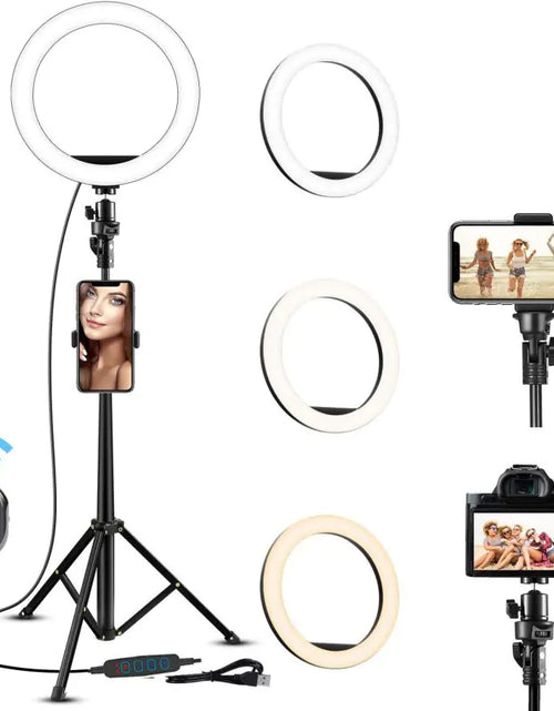 Load image into Gallery viewer, 6-Inch Desktop Ring Light for Live Streaming and Makeup
