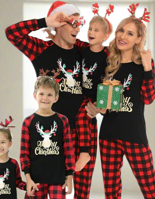 Load image into Gallery viewer, Christmas Pajamas Sets for Family Christmas Pjs Women Men Kid Sleepwear Holiday Festival Loungewear
