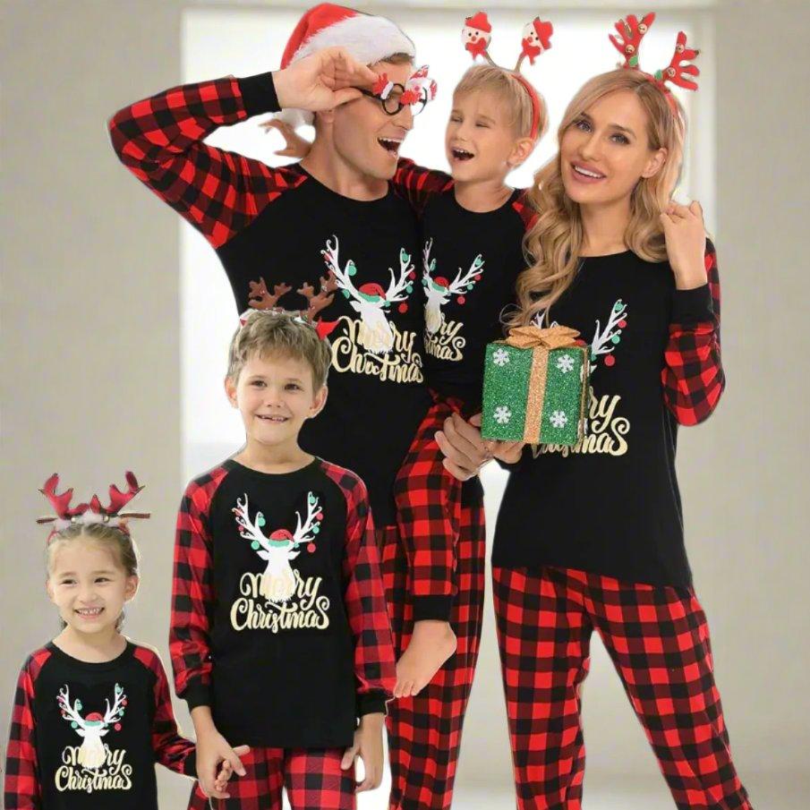 Christmas Pajamas Sets for Family Christmas Pjs Women Men Kid Sleepwear Holiday Festival Loungewear