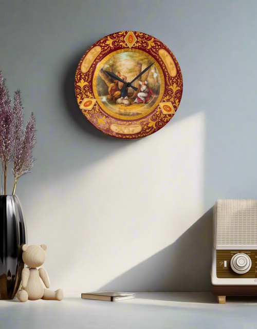 Load image into Gallery viewer, Wall Clock with antique plate design
