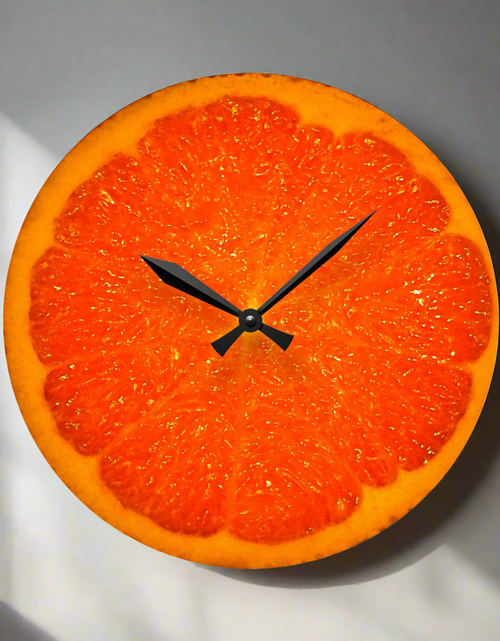 Load image into Gallery viewer, Wall Clock Orange
