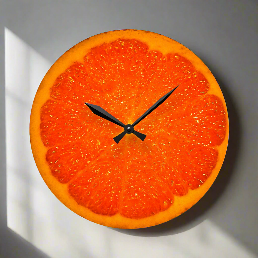 Wall Clock Orange