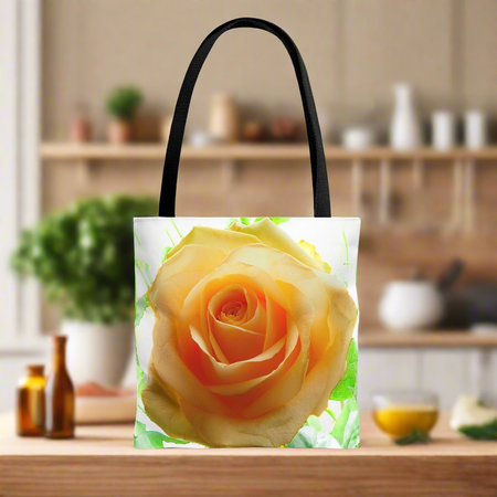 Tote Bag (AOP) with Rose design