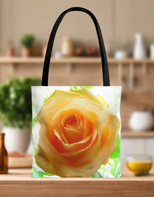 Load image into Gallery viewer, Tote Bag (AOP) with Rose design
