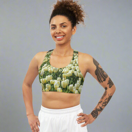 Sports Bra with tulip design