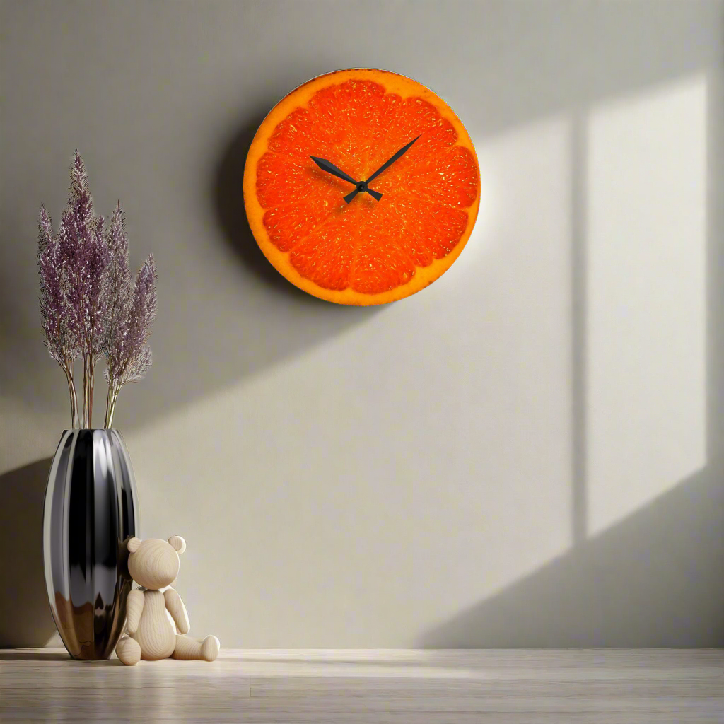 Wall Clock Orange