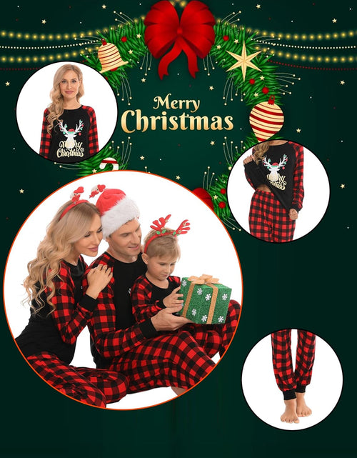 Load image into Gallery viewer, Christmas Pajamas Sets for Family Christmas Pjs Women Men Kid Sleepwear Holiday Festival Loungewear
