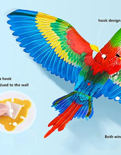 Load image into Gallery viewer, Silent Electric Parrot Toy for Cats | Hanging Flying Bird Teaser | Interactive Pet Training Supplies for Endless Fun
