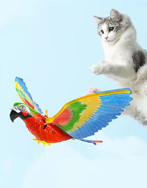 Load image into Gallery viewer, Silent Electric Parrot Toy for Cats | Hanging Flying Bird Teaser | Interactive Pet Training Supplies for Endless Fun
