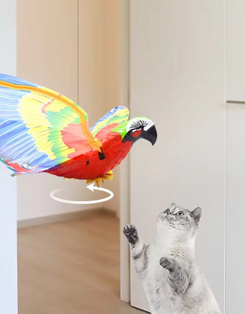 Load image into Gallery viewer, Silent Electric Parrot Toy for Cats | Hanging Flying Bird Teaser | Interactive Pet Training Supplies for Endless Fun
